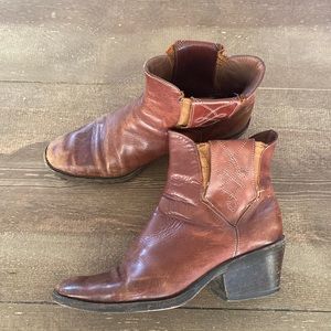 Vintage Western Leather Booties